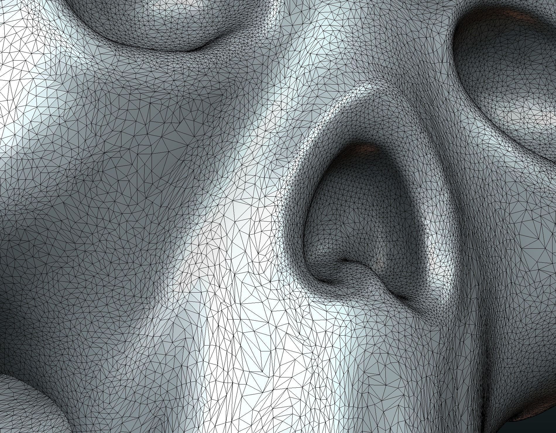 Simple skull relief 3D print model_13