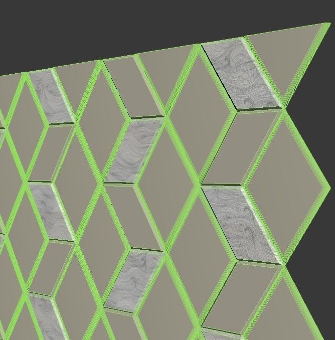 Decor geometric pattern 3D model_4