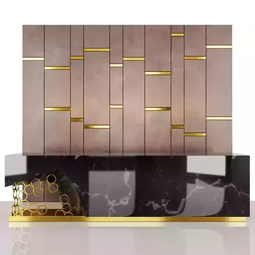 Reception marble wall