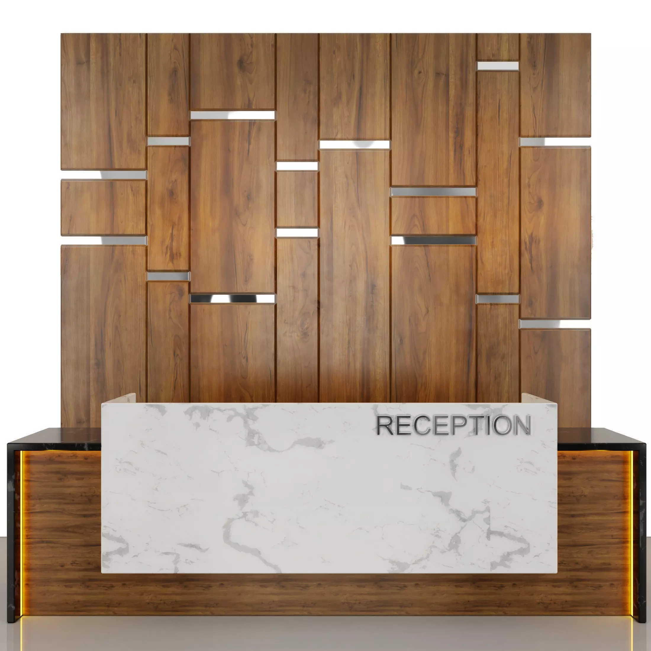 Reception desk 3D model_0