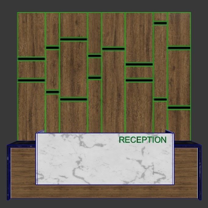 Reception desk 3D model_5