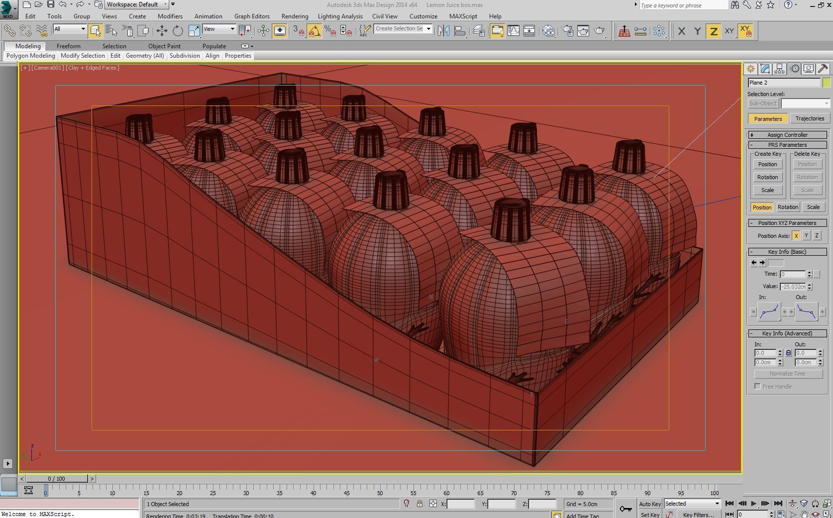 Lemon Juice box Mental Ray 3D model_5