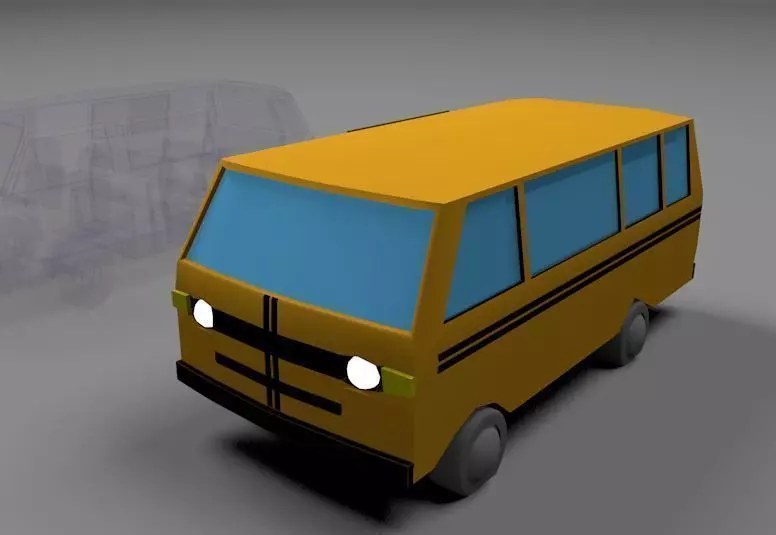 Danfo bus LP 3D model_0