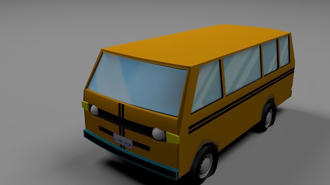 Danfo bus LP 3D model_2