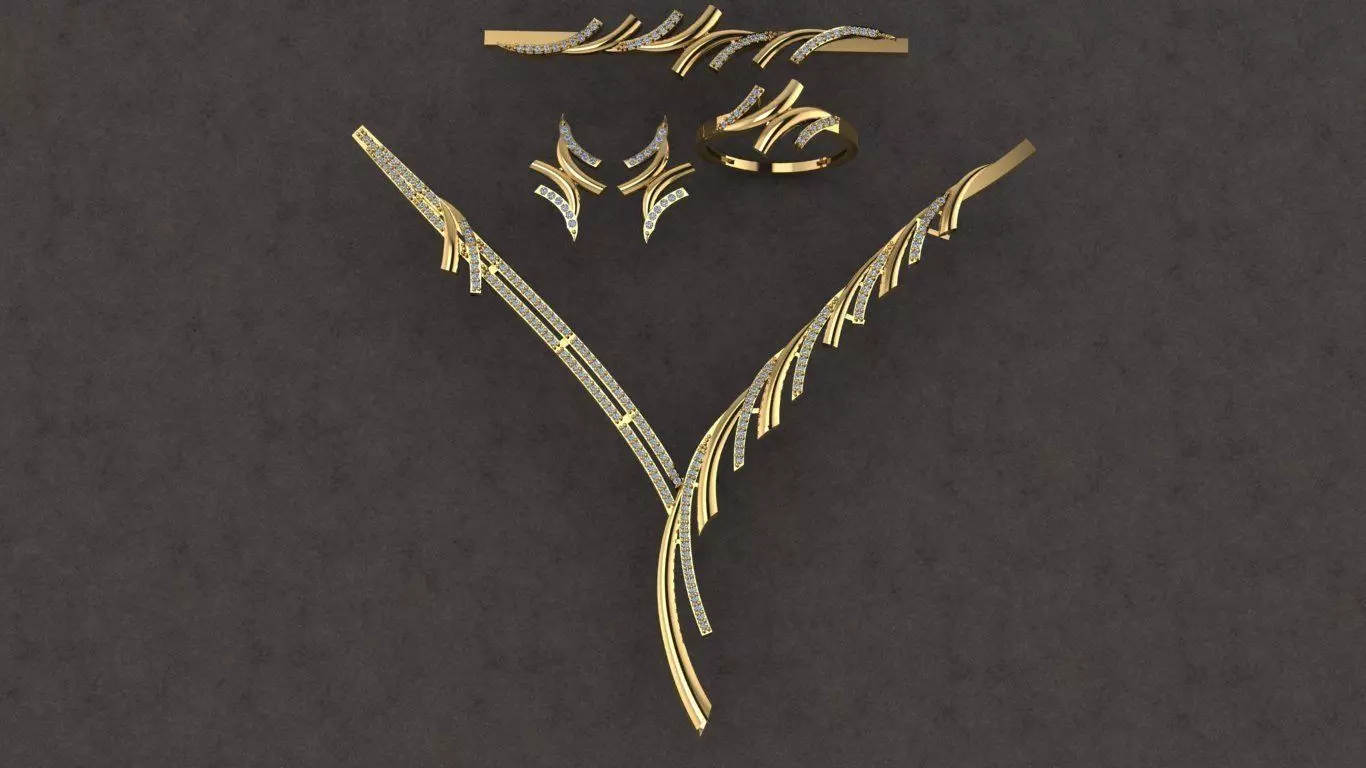 jewelery full set  3D print model_1