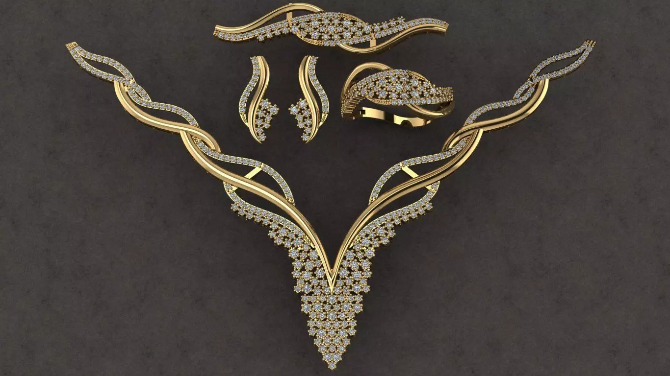 jewelery full set  3D print model_0