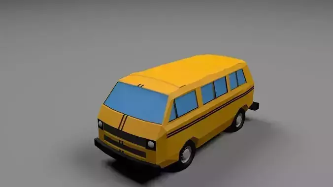 VW Van low poly