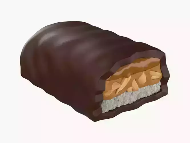 Chocolate bar with nuts in it