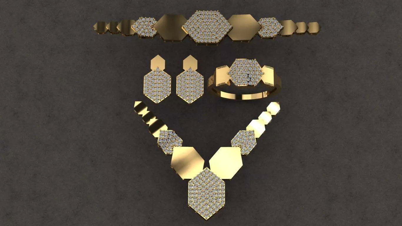 jewelery full set  3D print model_0