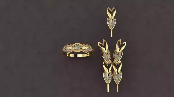 jewelry full set free dowland 3D print model