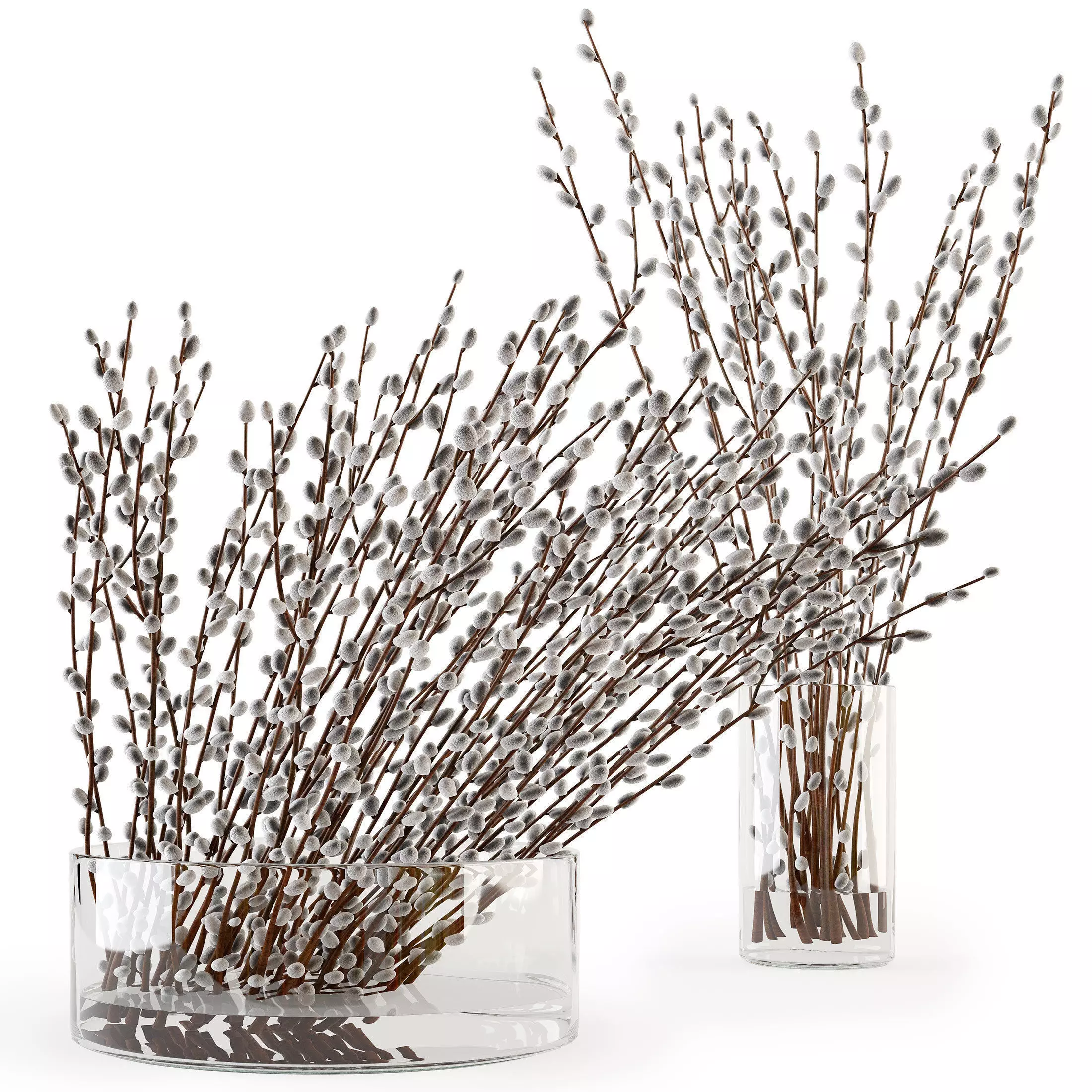 Branches in a vase 006 3D model_0