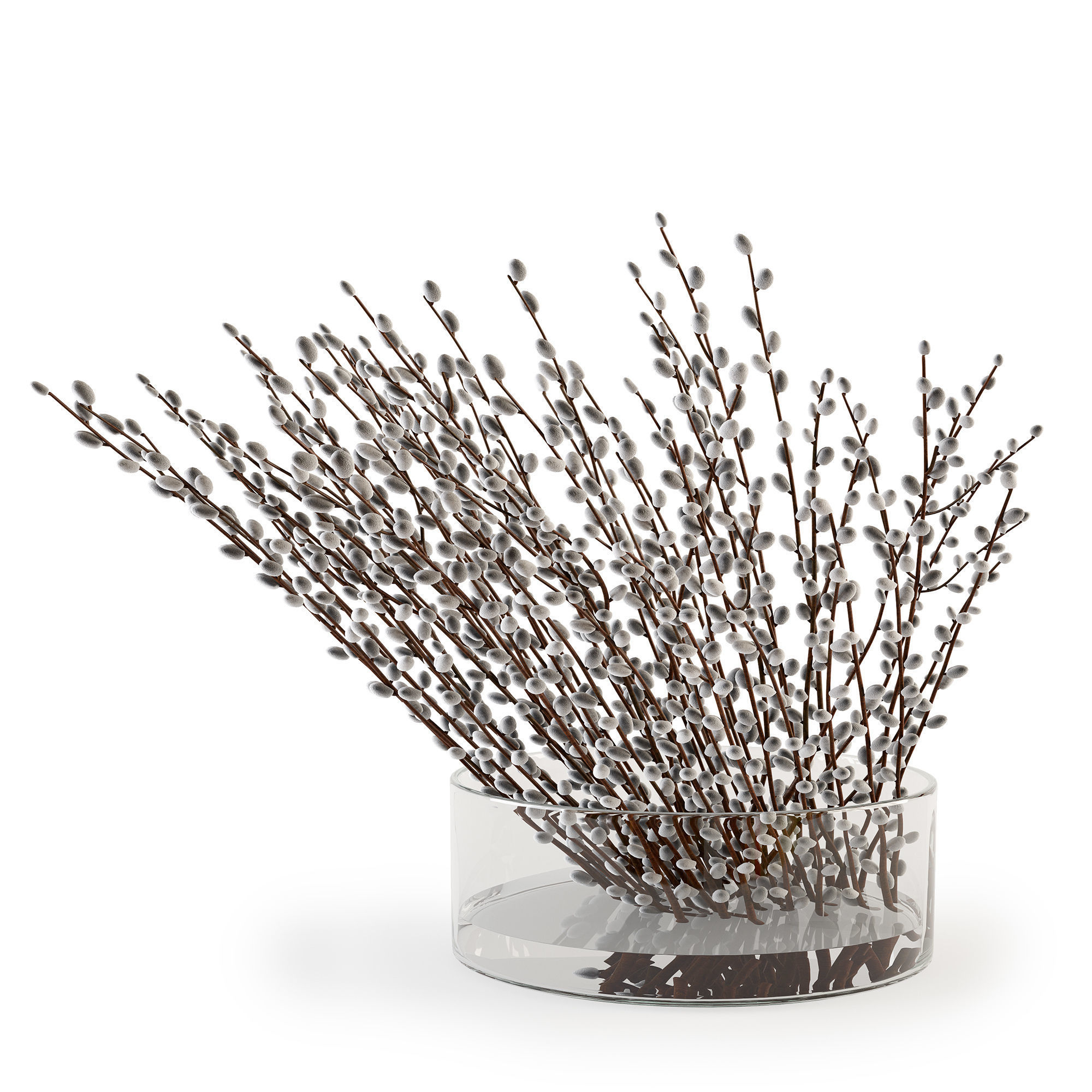 Branches in a vase 006 3D model_7