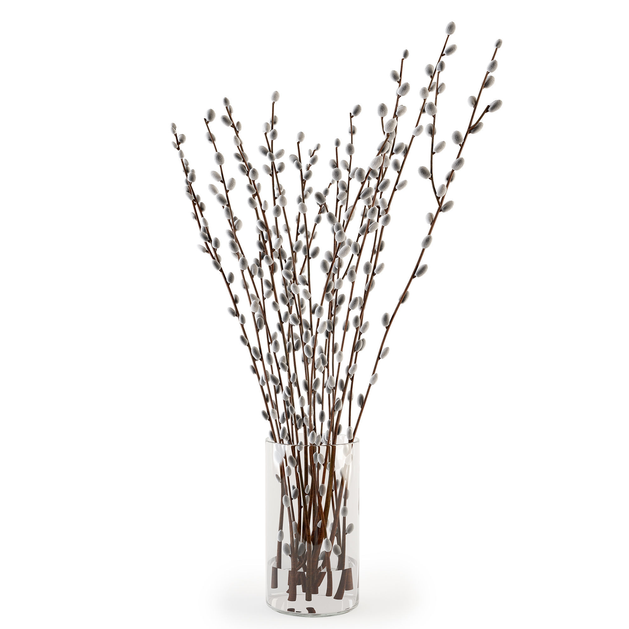 Branches in a vase 006 3D model_11