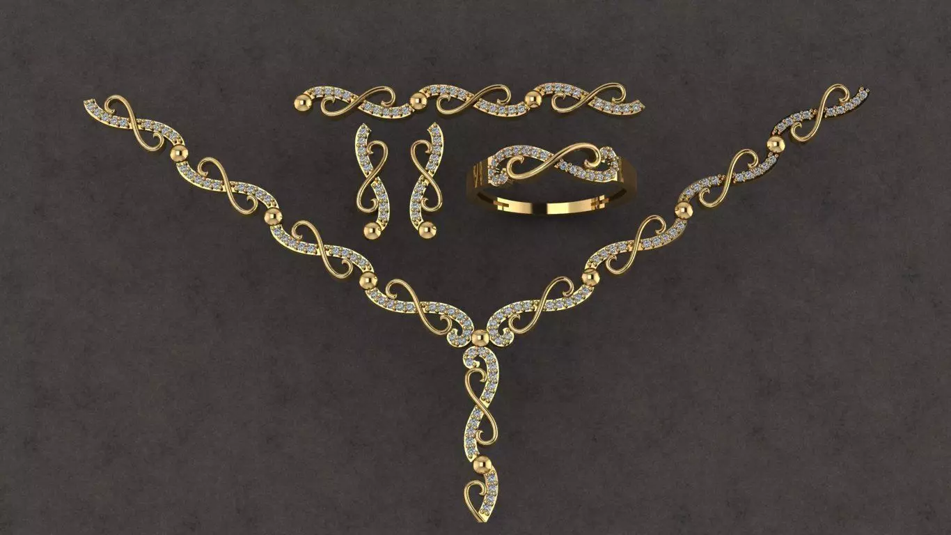 jewelery full set  3D print model_0