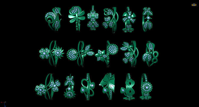 jewelry half ring   3D print model