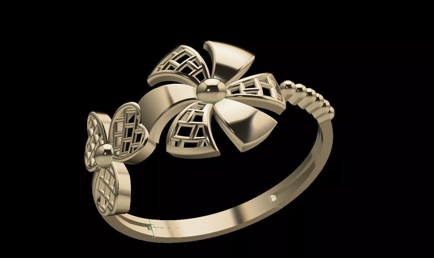 HALF RING RHINO DESIGN 3D print model