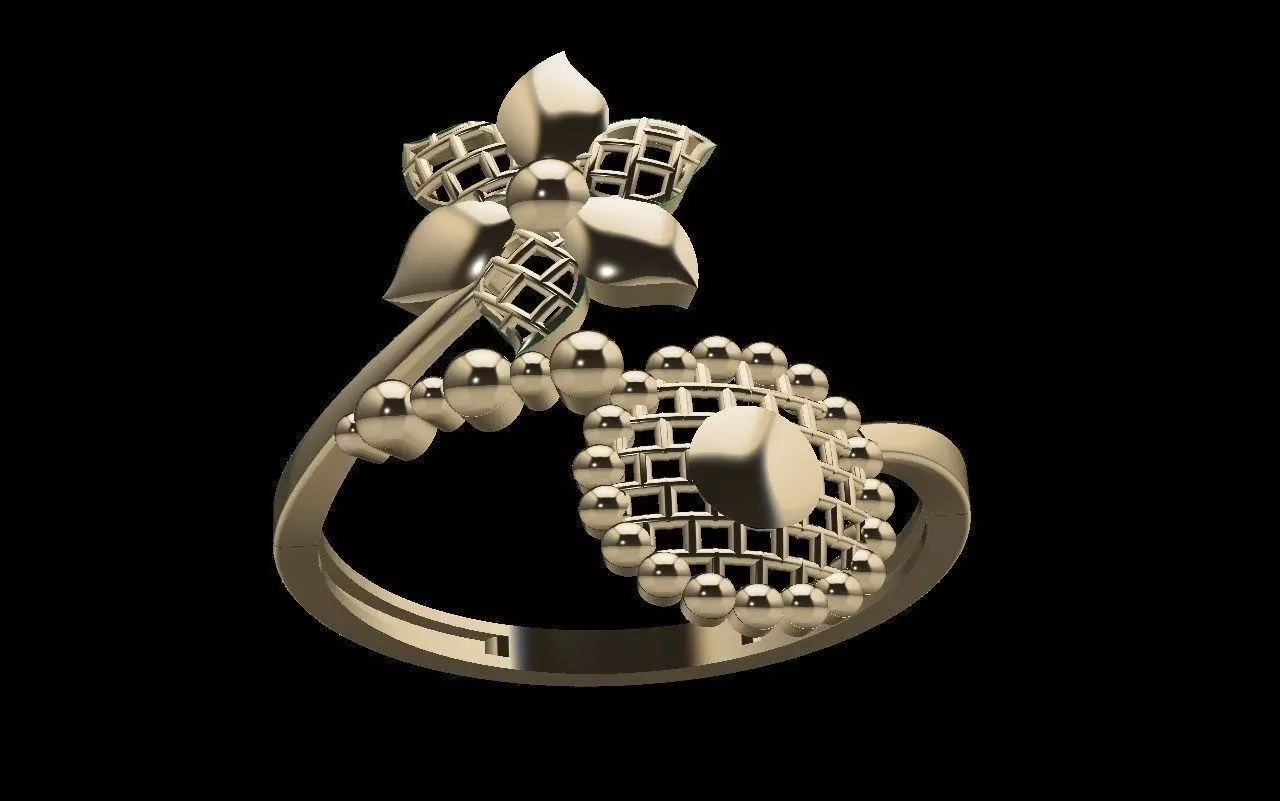 HALF RING RHINO DESIGN 3D print model
