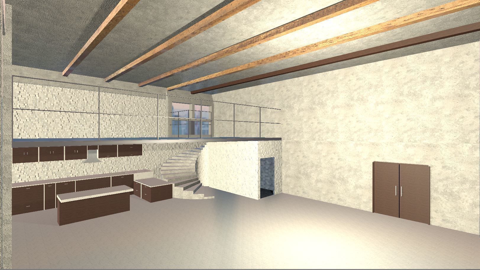 Modern Loft 3D Model Free low-poly 3D model_4