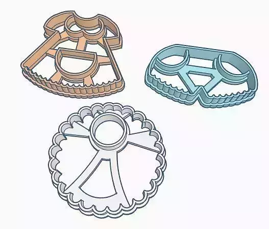  Baby clothes Cookie Cutter Set 3D print model