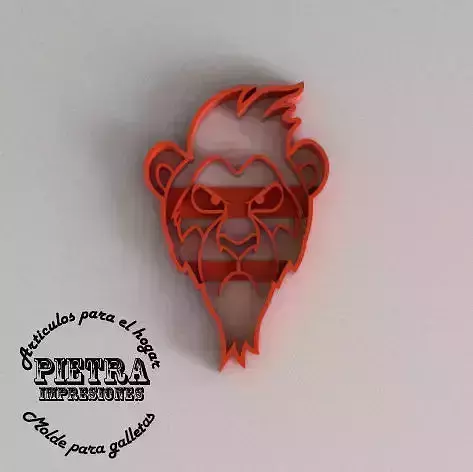 SCAR MOLDE CORTANTE PARA GALLETAS FONDANT EL REY LEON