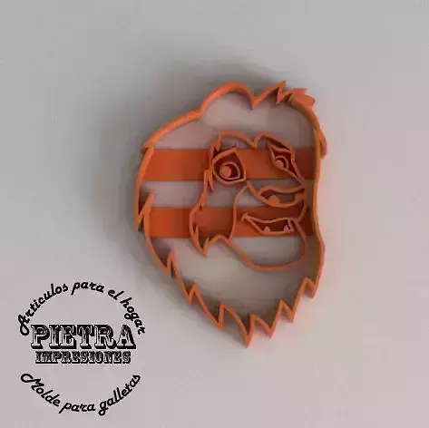 MUFASA MOLDE CORTANTE PARA GALLETAS FONDANT EL REY LEON 3D print model