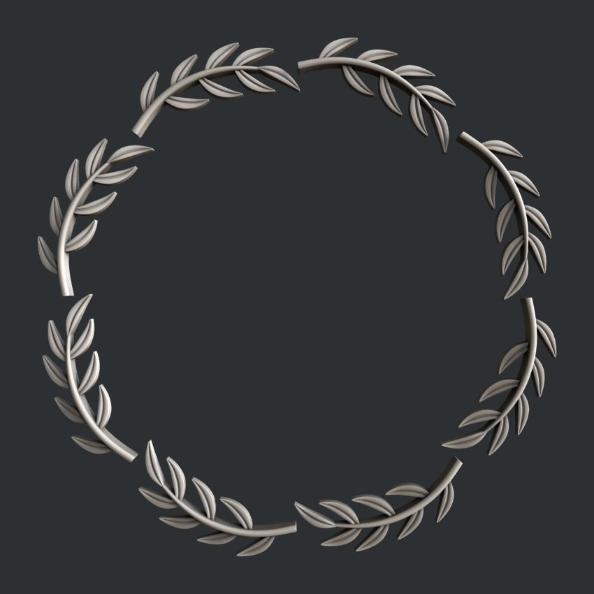 3d STL models for CNC router foliage 3D model_5