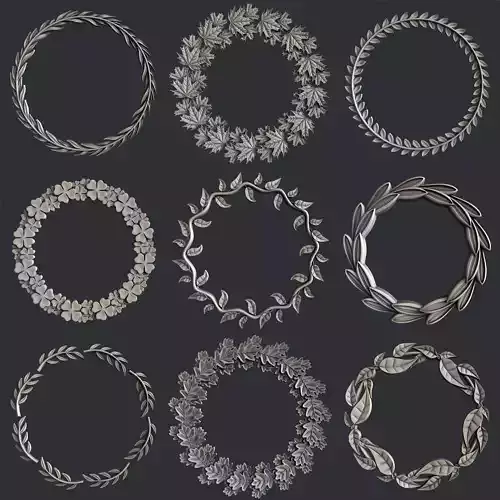 3d STL models for CNC router foliage