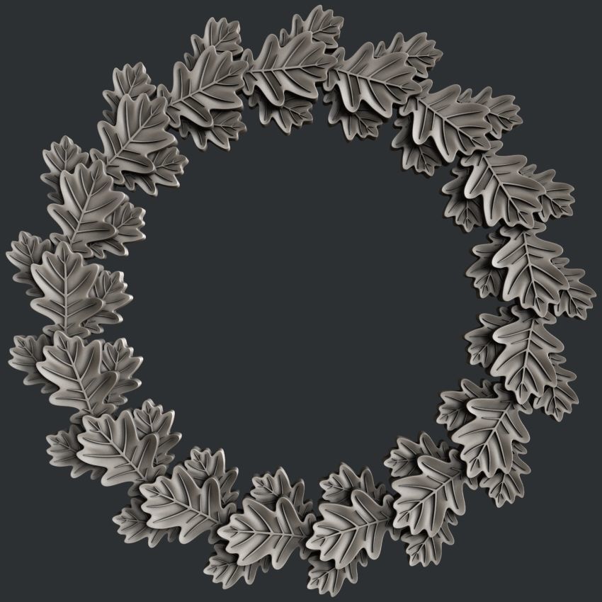 3d STL models for CNC router foliage 3D model_8