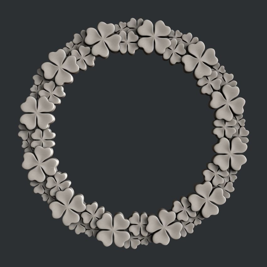 3d STL models for CNC router foliage 3D model_7