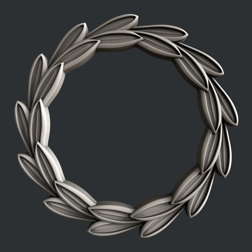 3d STL models for CNC router foliage 3D model_9