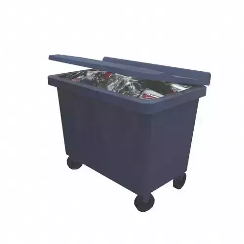 Dumpster trash can on wheels
