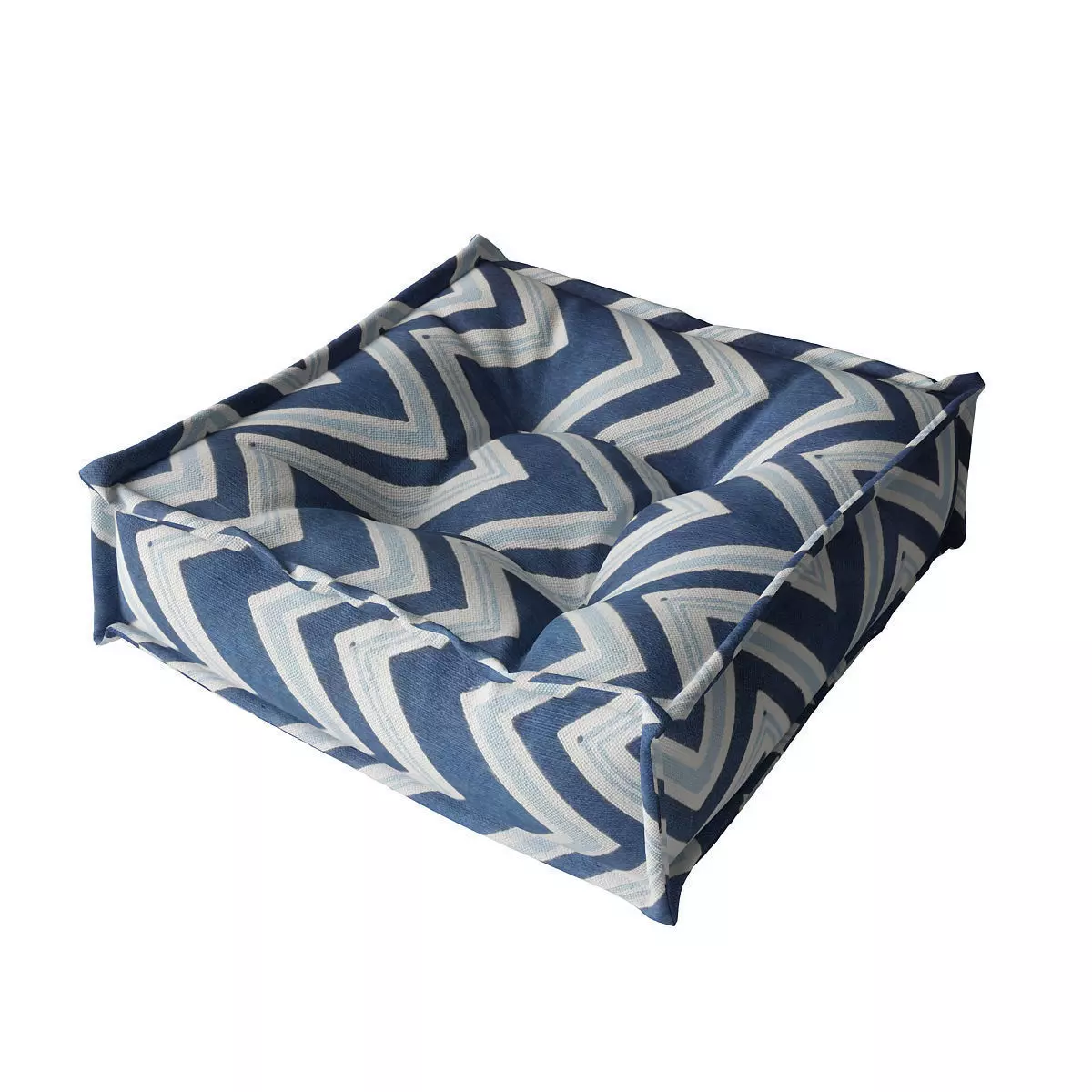 Futon outdoor chevron cushion 3D model_0