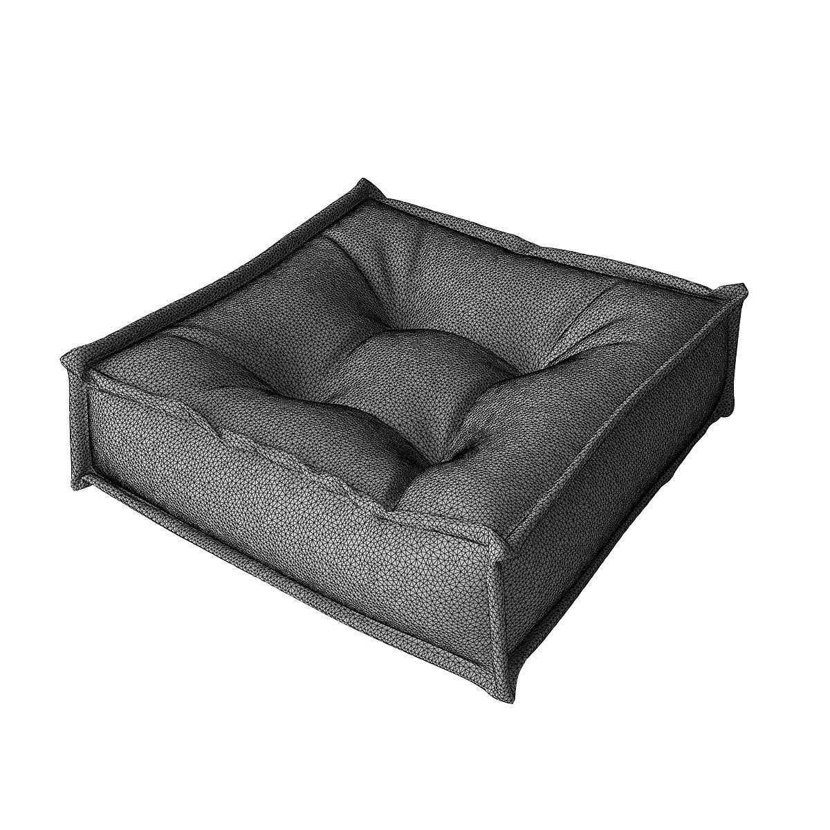 Futon outdoor chevron cushion 3D model_1