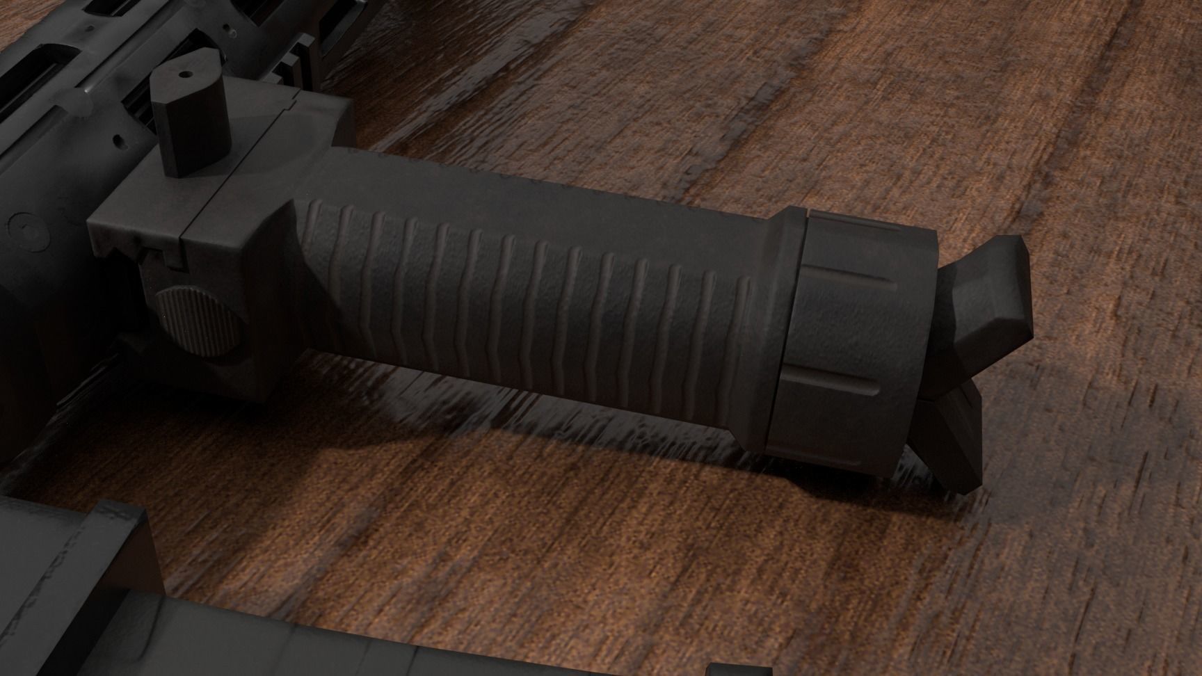 Semi-Automatic Sniper Package Low-poly 3D model_18