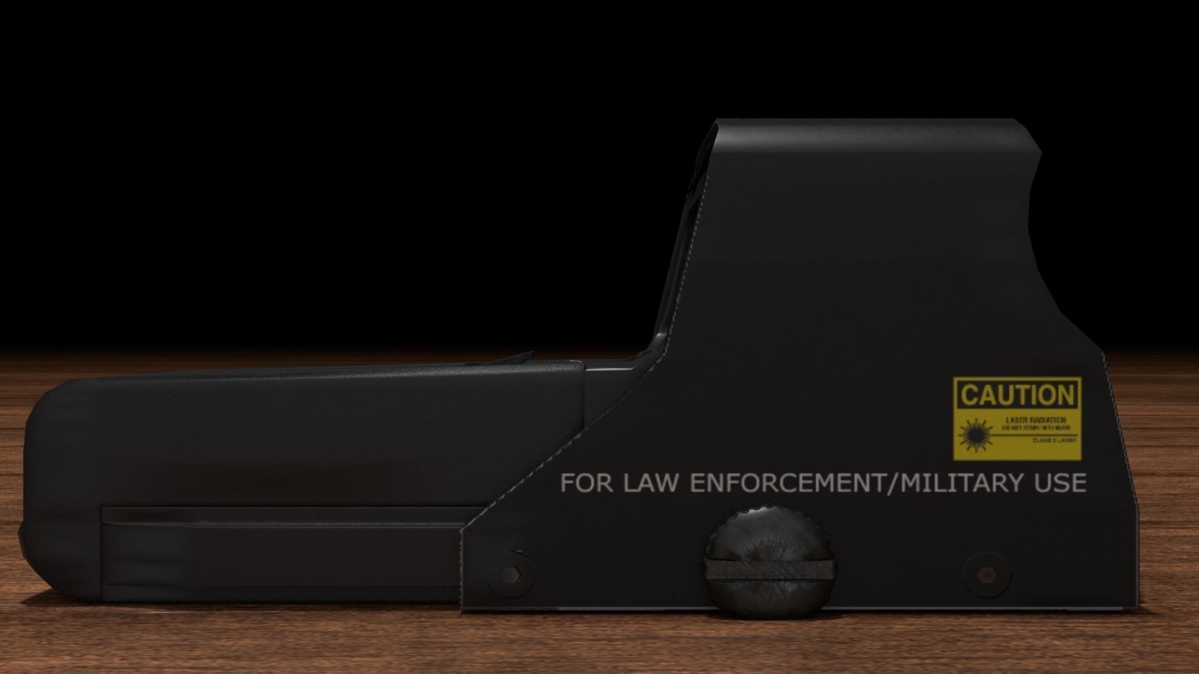 Semi-Automatic Sniper Package Low-poly 3D model_25