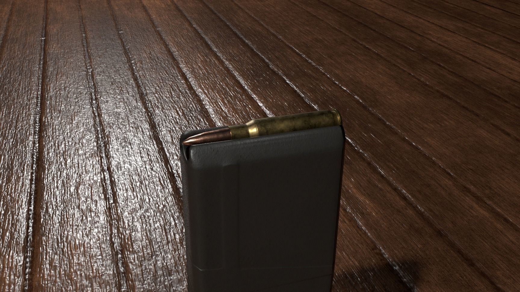 Semi-Automatic Sniper Package Low-poly 3D model_14