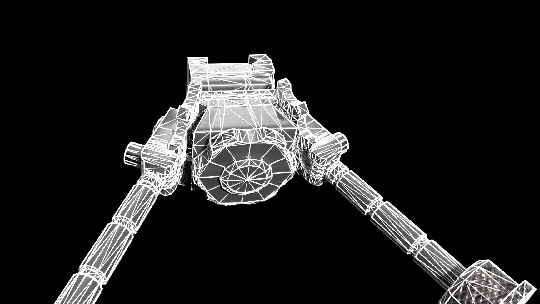 Semi-Automatic Sniper Package Low-poly 3D model_48