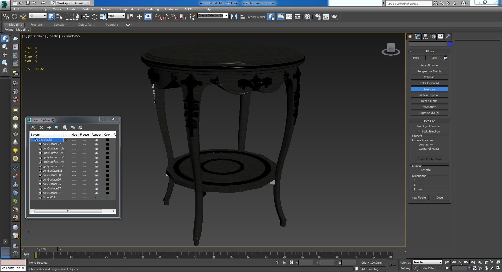 This is a realistic model of the Savio fermino classic 3D model_7