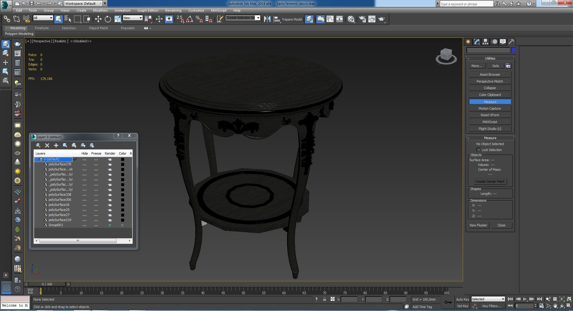 This is a realistic model of the Savio fermino classic 3D model_4