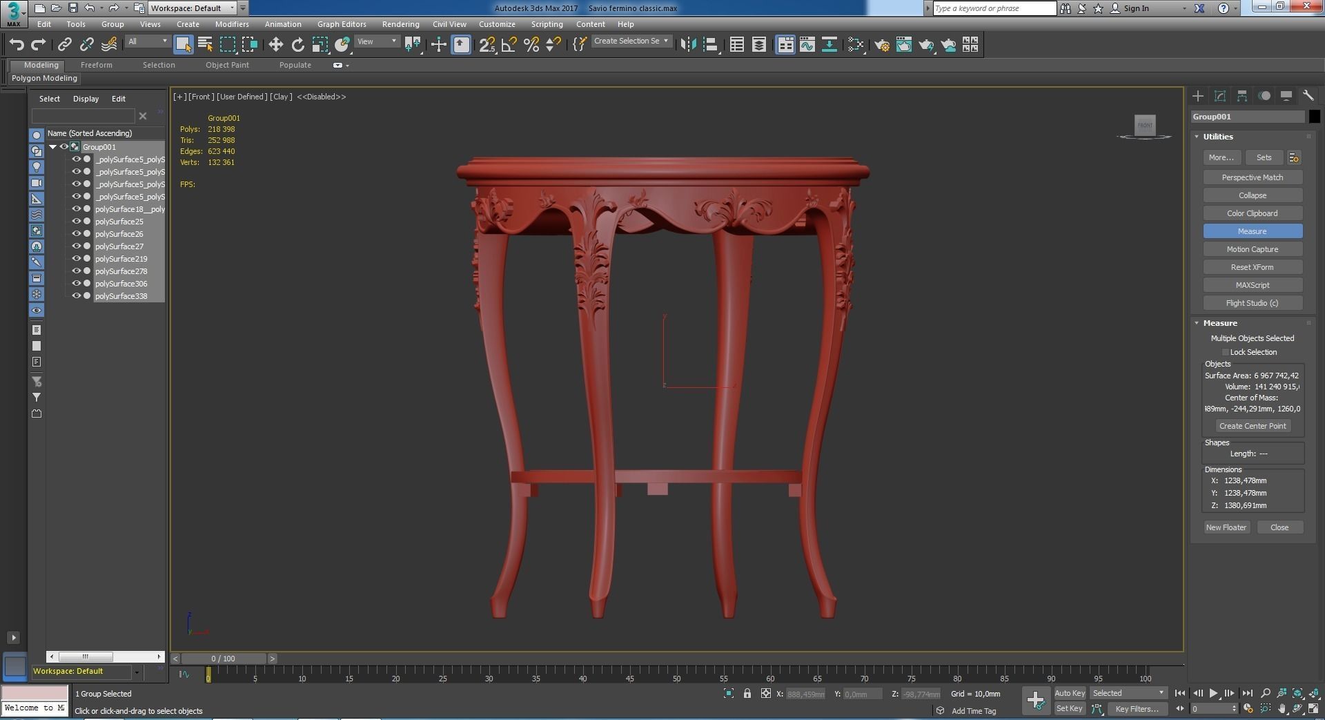 This is a realistic model of the Savio fermino classic 3D model_1