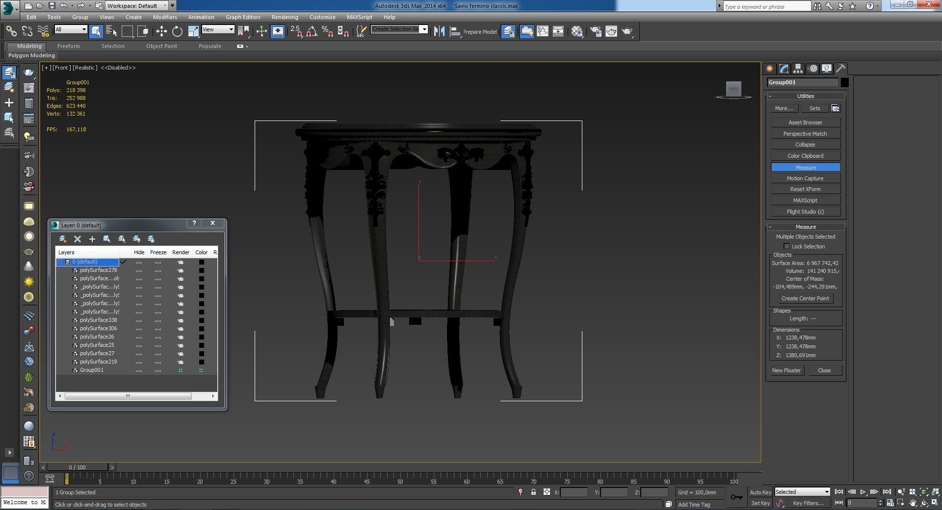This is a realistic model of the Savio fermino classic 3D model_2