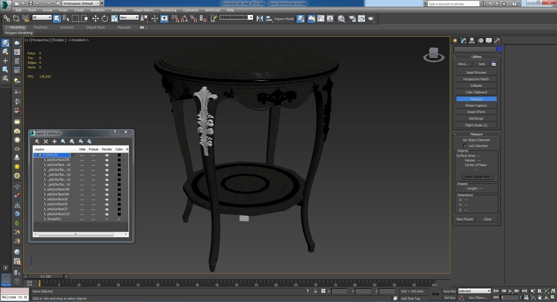 This is a realistic model of the Savio fermino classic 3D model_6
