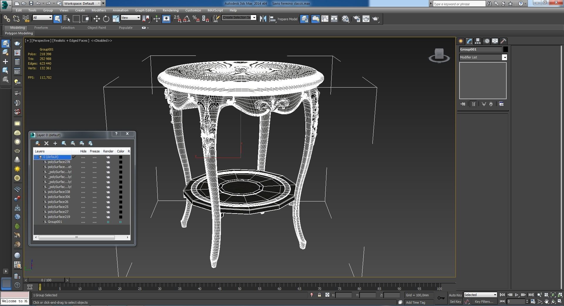 This is a realistic model of the Savio fermino classic 3D model_8