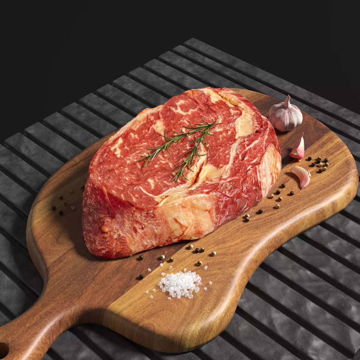 Rib Eye Beef Steak 3D model