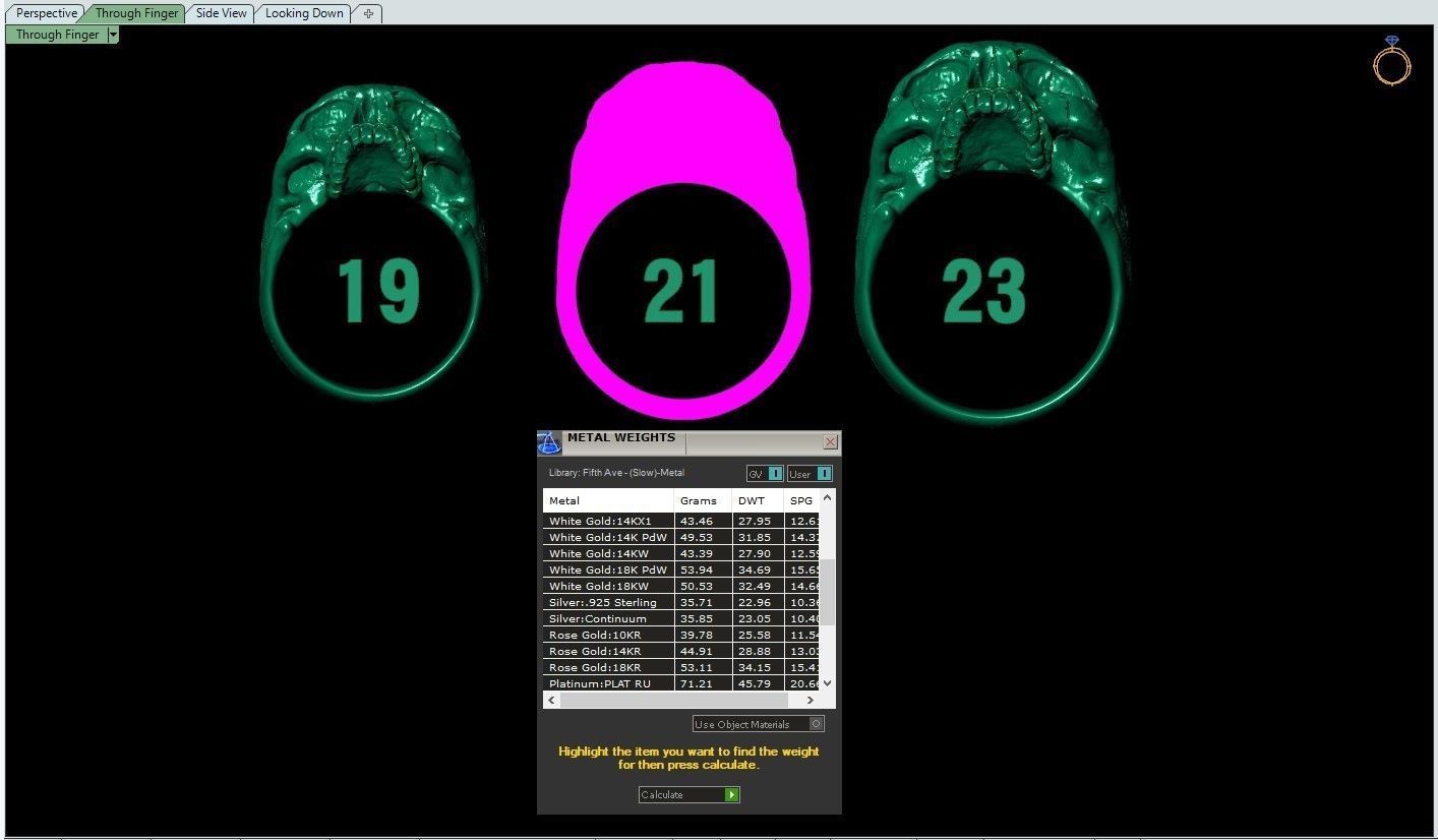 skull ring without jaw ver2 3D print model_16