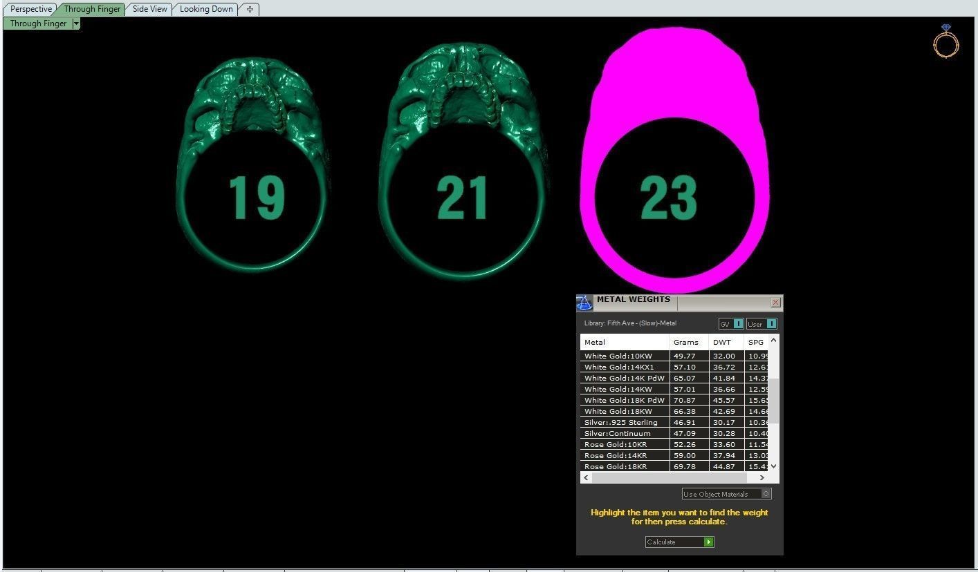 skull ring without jaw ver2 3D print model_15