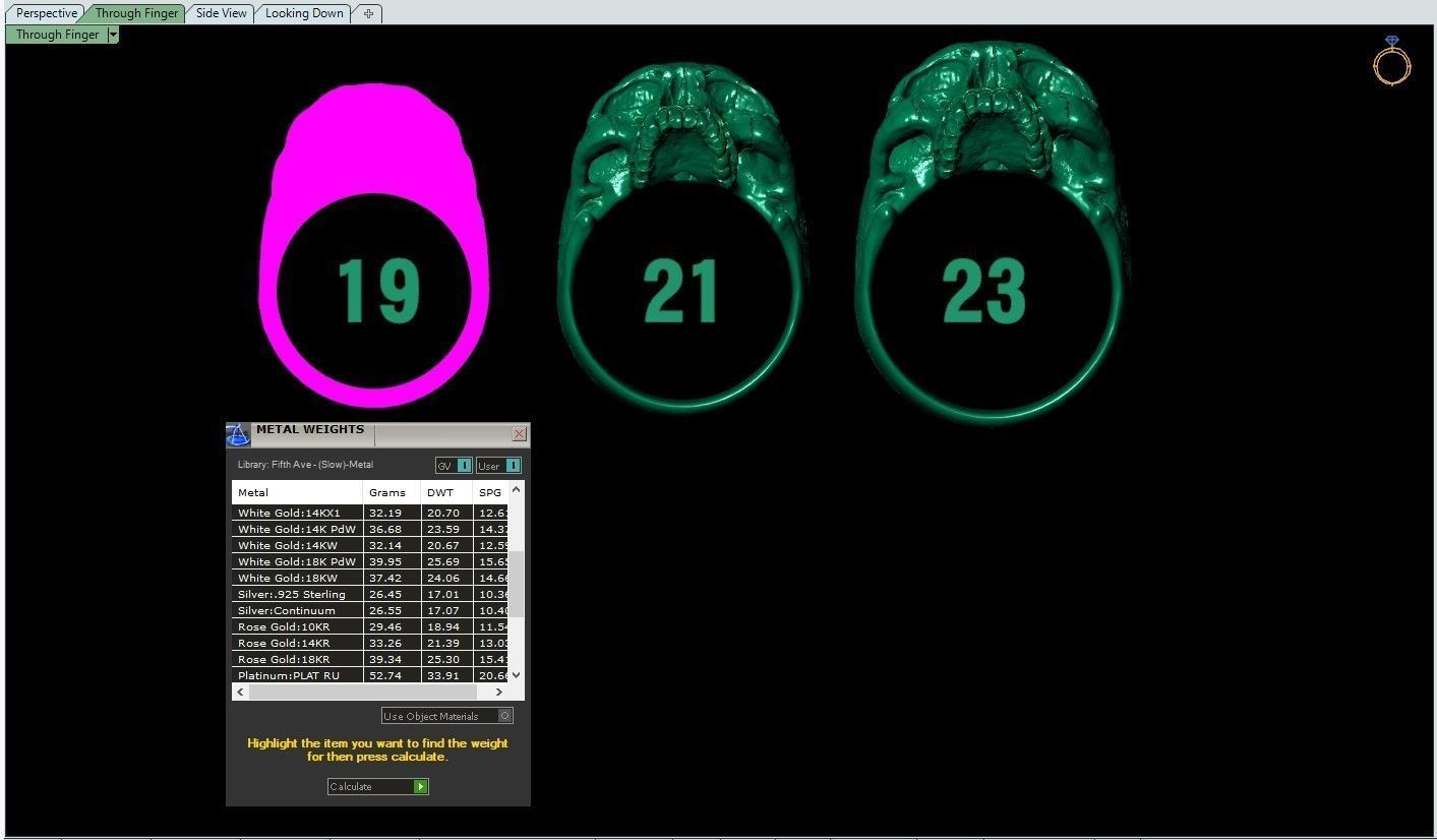 skull ring without jaw ver2 3D print model_17