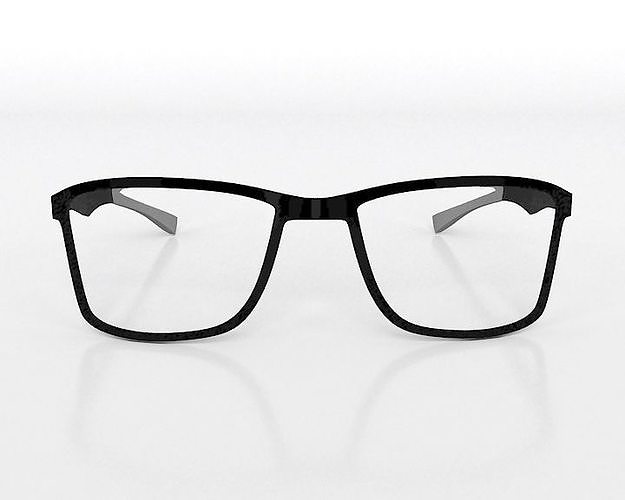 Spectacles eyeglasses Low-poly 3D model