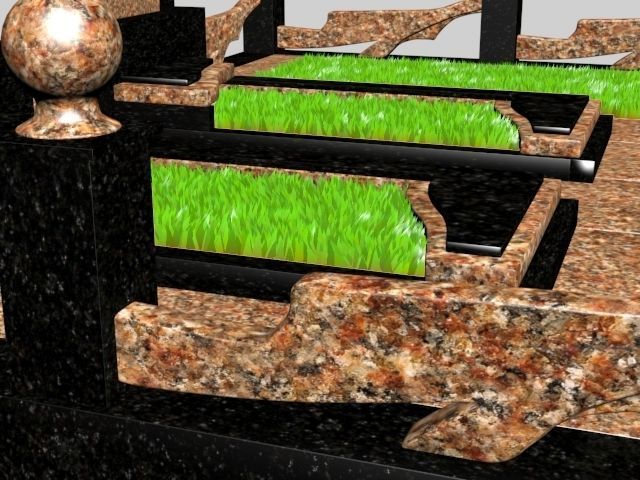 grave 3D model_3
