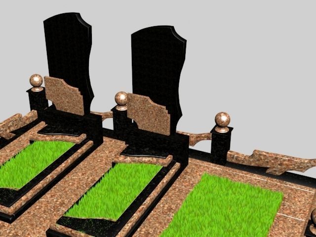 grave 3D model_2